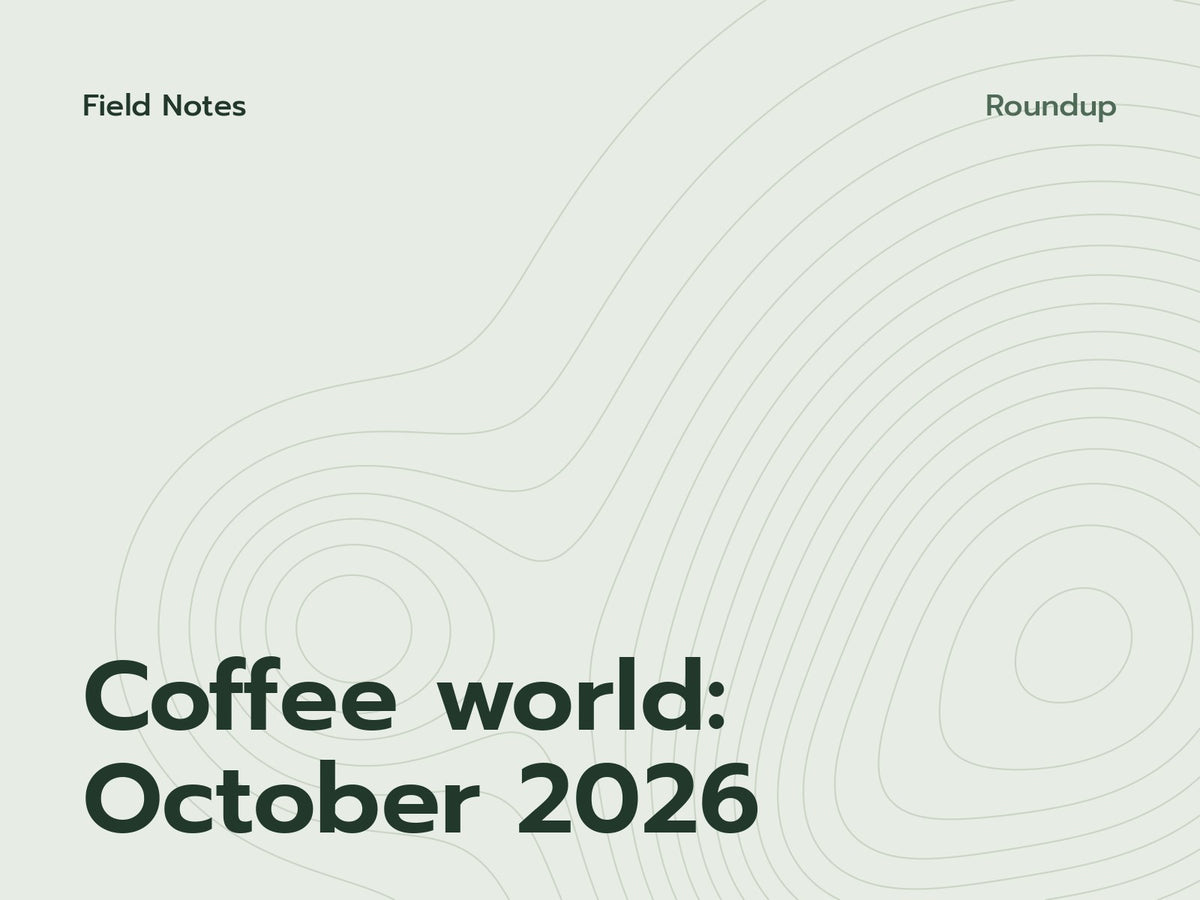 Field Notes cover: Coffee world, October 2026