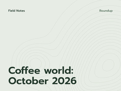 Field Notes cover: Coffee world, October 2026