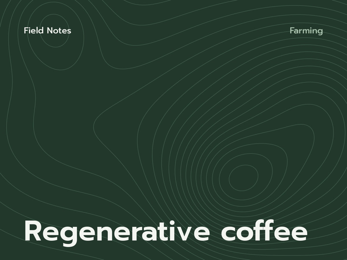 Field Notes cover: Regenerative coffee